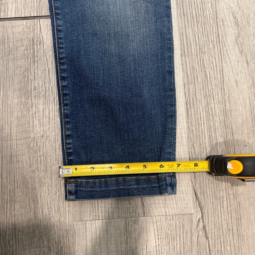 kUT From The Kloth High Rise Crop Straight Leg Blue Jeans Sz 6 - Picture 6 of 16